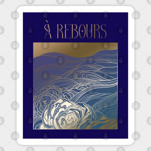 A rebours: stormy sea Sticker by Blacklinesw9